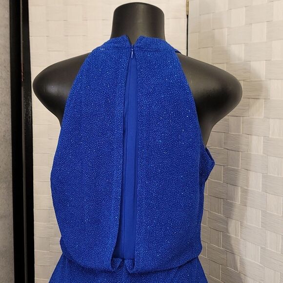 BRAND NEW ALEXA B SPARLING DRAPER V-NECK SILHOUETTE EVENING DRESS - Picture 8 of 12